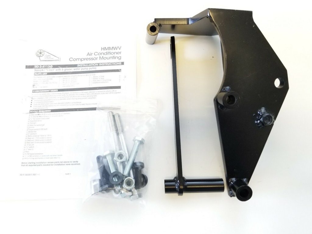 AC Compressor Mounting Bracket, V-Belt – Black Dog Customs